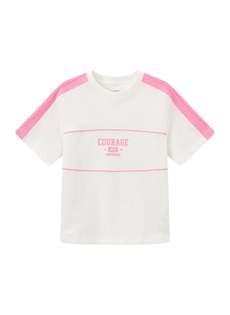 Balabala Kids Unisex Round neck short-sleeved T-shirt - Image 1