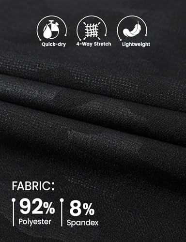 Rdruko Men's Lightweight Sweatpants Quick Dry Hiking Athletic Workout Sports Casual Pants with Zipper Pockets(Camo, US XXL) - Image 4