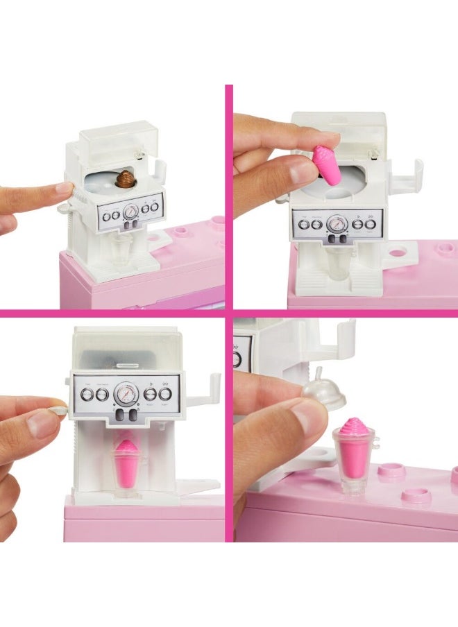 Barbie Coffee Shop Playset With Blonde Barista Doll  - Image 2