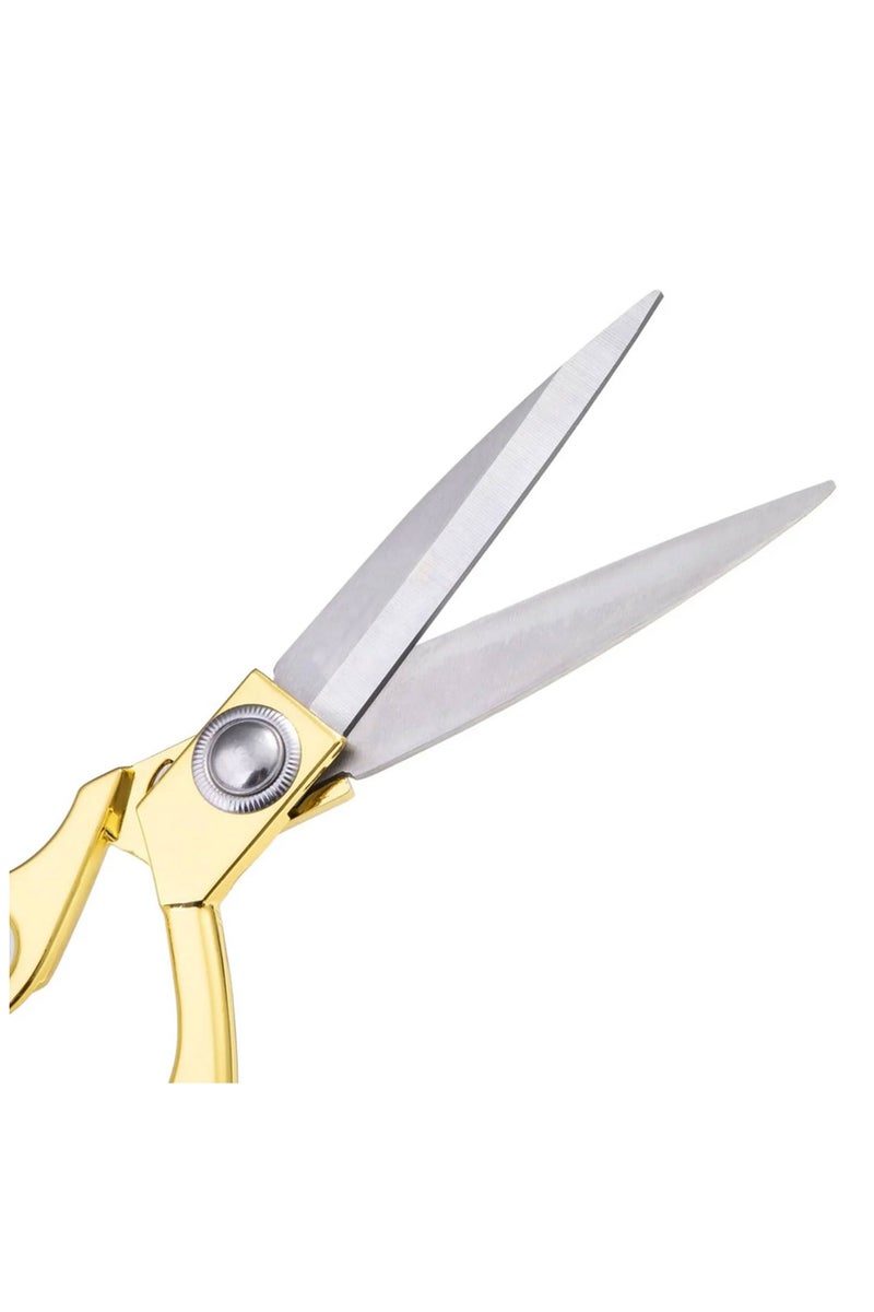 Duravel Heavy Duty Tailor Scissors, 9.5 Inch Stainless Steel Scissors, Household Cutting Cloth, Fabric Cutting Scissors (Gold) - view 3