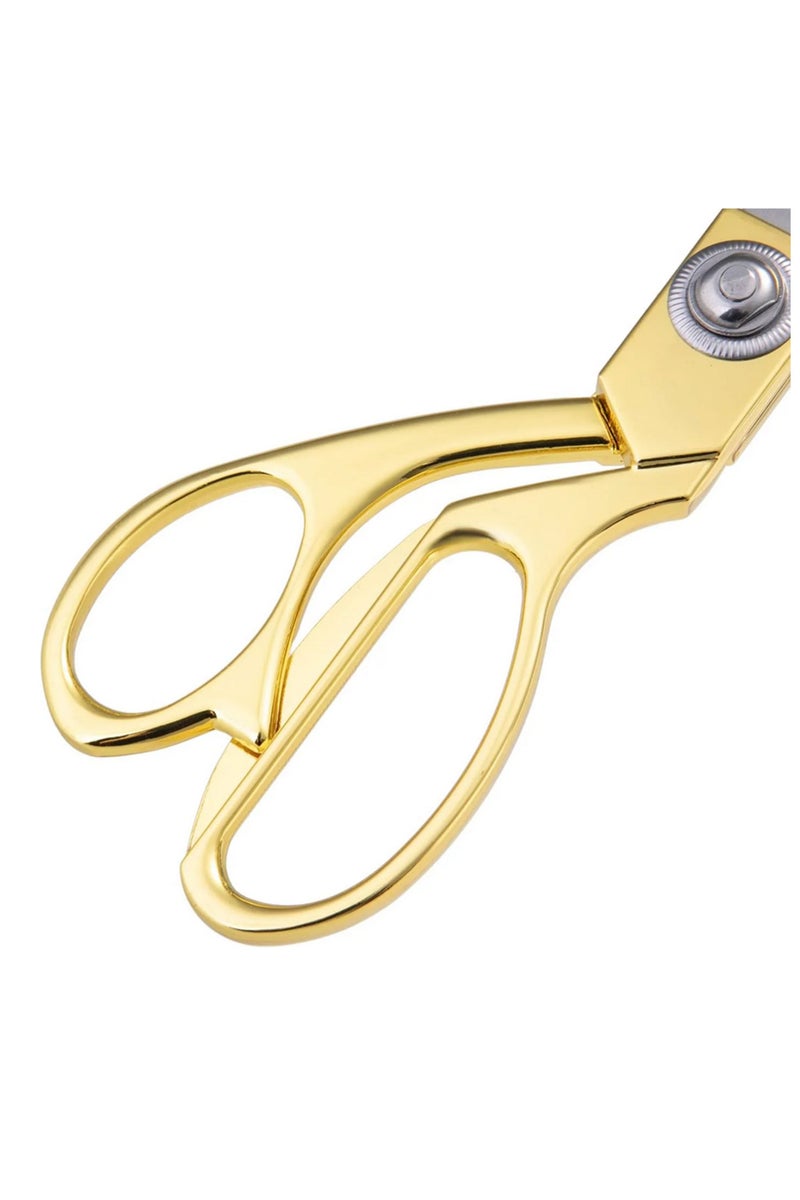 Duravel Heavy Duty Tailor Scissors, 9.5 Inch Stainless Steel Scissors, Household Cutting Cloth, Fabric Cutting Scissors (Gold) - view 4