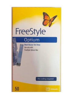 FREE STYLE Free Style Optium - 50 test Strips  - Image 1