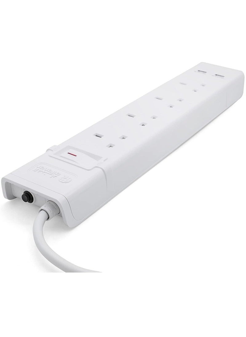 AL FANAR 4 Sockets Cord Extension 5 meter 13A With 2 USB Ports - Image 3