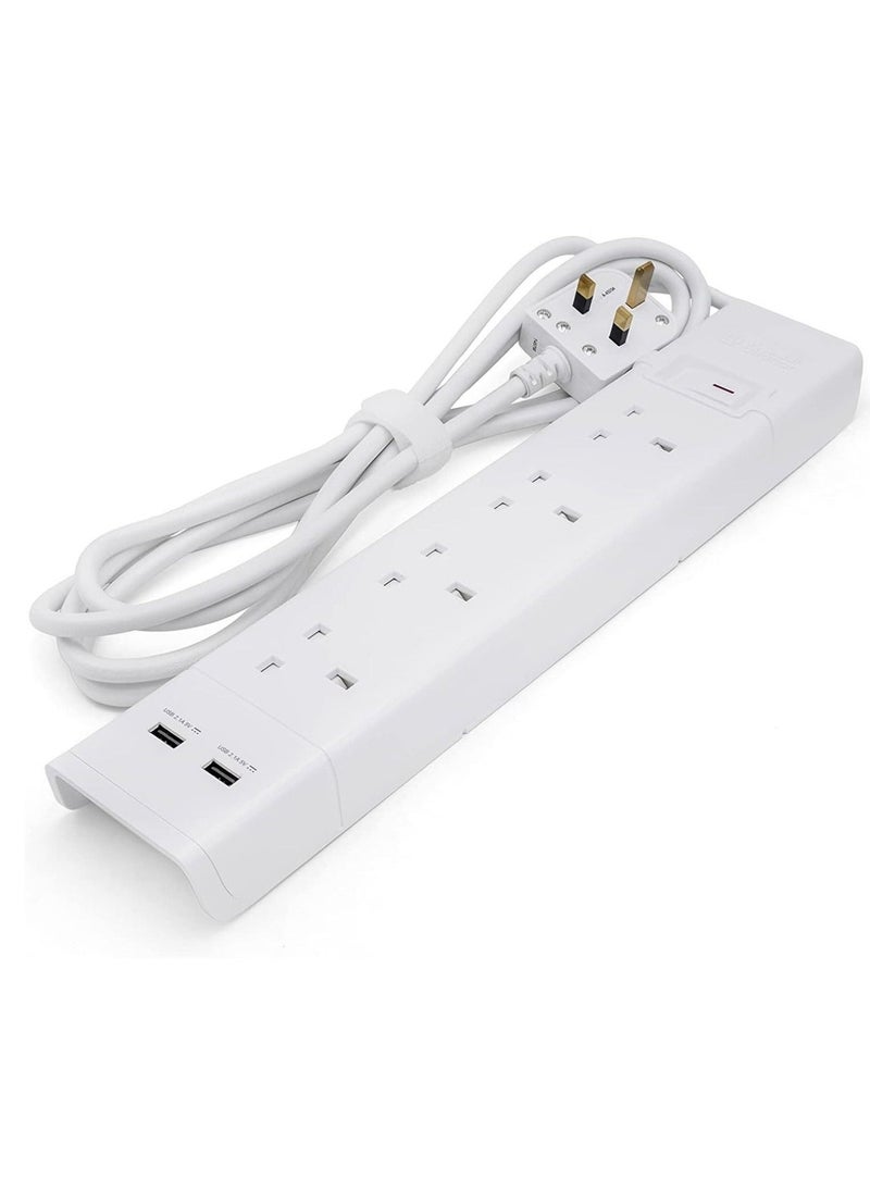 AL FANAR 4 Sockets Cord Extension 5 meter 13A With 2 USB Ports - Image 2