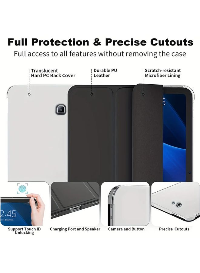 Navy Blue Smart Cover for Galaxy Tab A 10 1 2016 T580 T585 with Auto Sleep Wake Function - Image 5