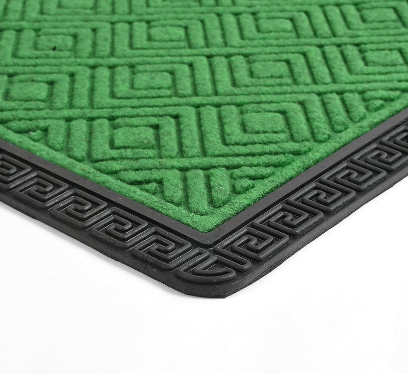NESTPRIME Dirt Trapping Heavy Duty Weather Resistant Durable NonSlip Backing DoormatBathmatEntrance Mat for IndoorOutdoor40x60 cmGreen - Image 2