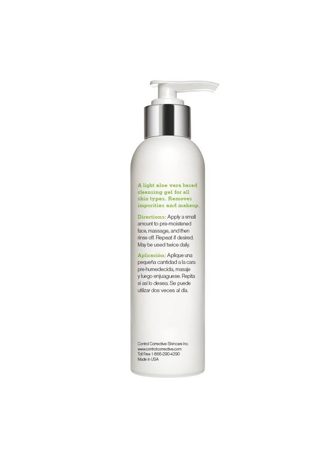 CONTROL CORRECTIVE SKIN CARE SYSTEMS Control Corrective Gentle Facial Wash 6.7 Oz Hydrates Normalizes & Restores Balance For Normal Or Combination Skin Aloe Vera Based Lightly Foaming Cleanser Gel To Foam  - Image 2