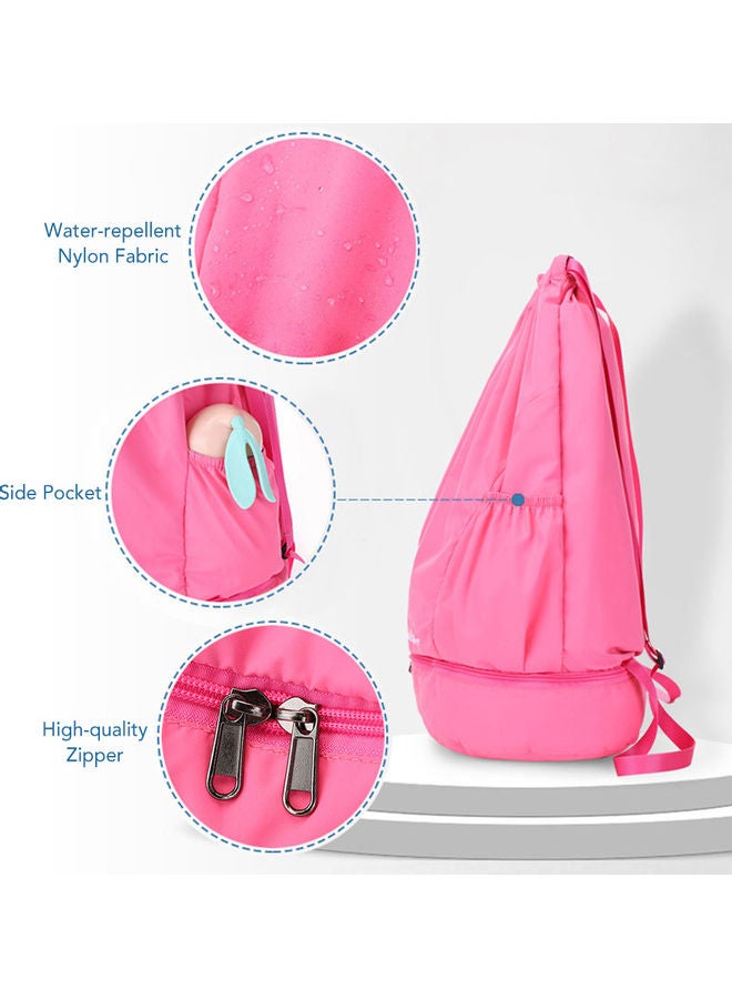 نيبمينينت حقيبة ظهر رياضية قابلة للطي مزودة برباط للاستخدام في الصالة الرياضية، مناسبة للأغراض الرطبة والجافة 42.00*10.00*32.00سم - Image 5