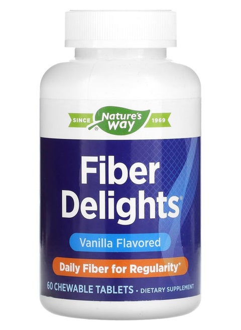 Fiber Delights Vanilla  60 Chewable Tablets