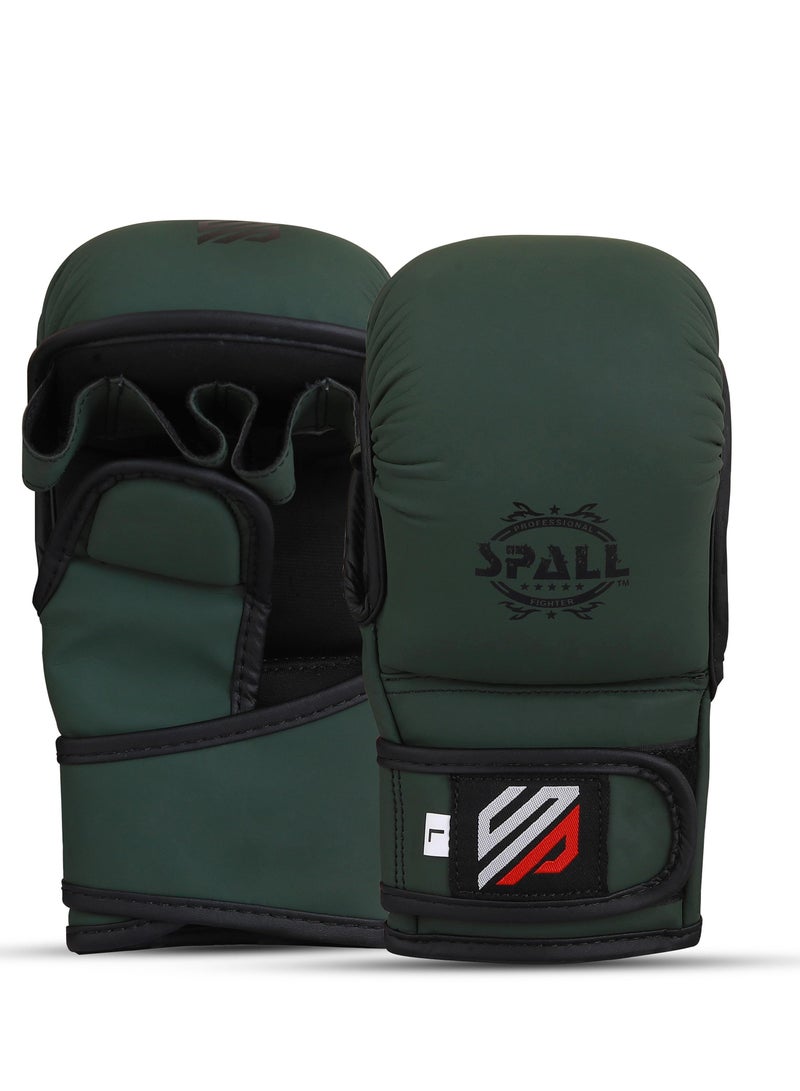 Spall MMA Gloves Men & Women | Gloves for Martial Arts Sparring & Training Gloves | Hybrid MMA Kick Boxing Gloves Men | Grappling Gloves - Image 1