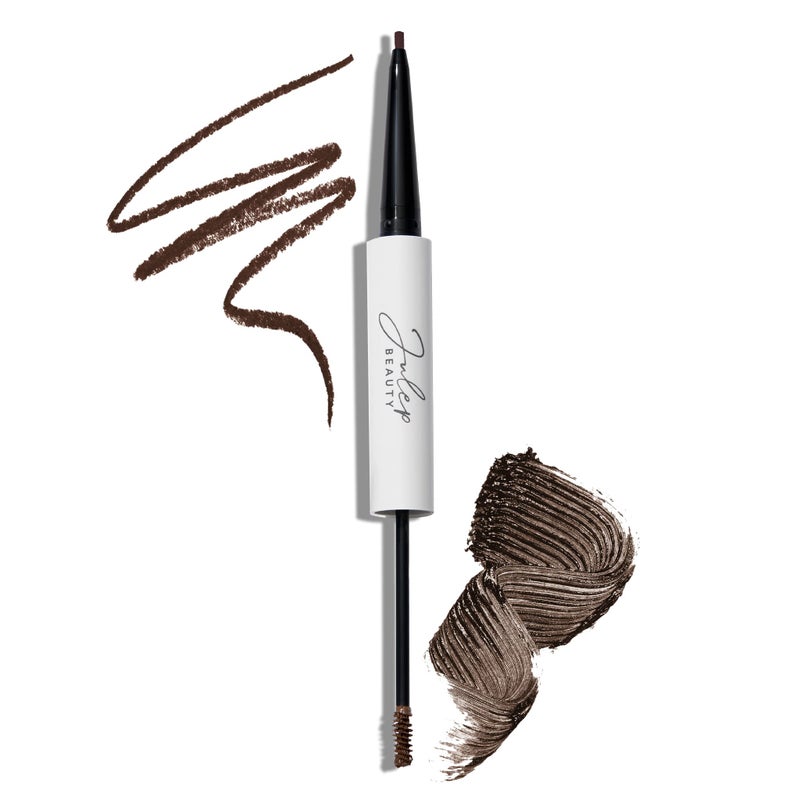 Julep Brow 101 Sculpting Pencil & Tinted Brow Gel Set - Dual-Ended Eyebrow Tool with Brush and Precision Tip - Long-Lasting, Waterproof Formula for Perfectly Defined and Tinted Brows -Dark Brown - Image 1