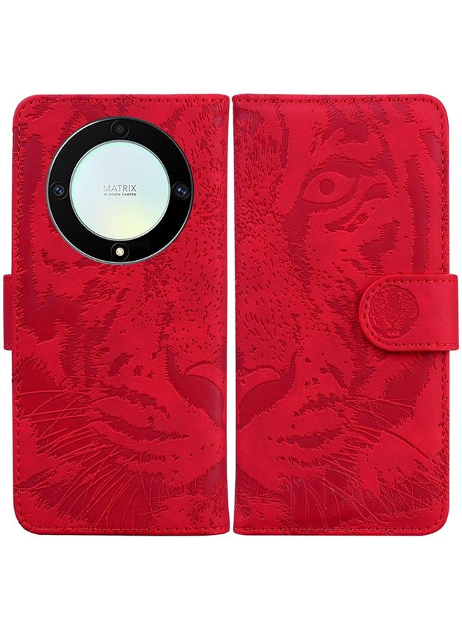 اس-توب جراب هاتف جلدي بنقشة نمر لهاتف Honor X9a - Image 1