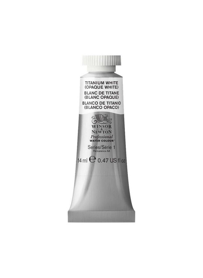 WINSOR & NEWTON Professional Water Colour 14 Ml - Titanium White (644) - Finely Pigmented, Vibrant, Vivid & Intermixable Artists' Water Colour Paints - More Colours Available  - Image 1