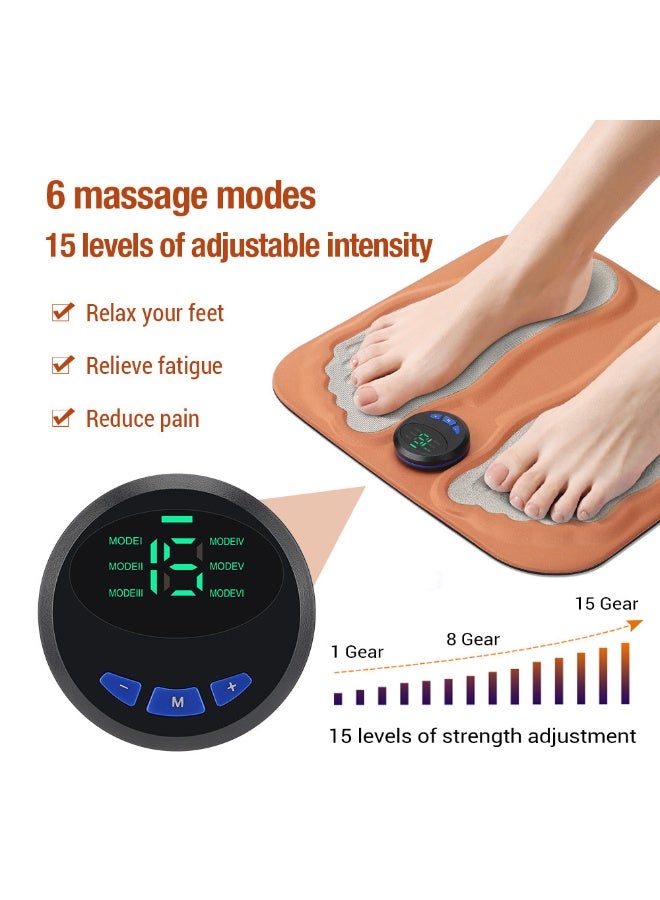 Smart EMS Home Foot Sole Mat Pulsed Meridian Foot Massager - 6 Modes 15 Levels - Image 1