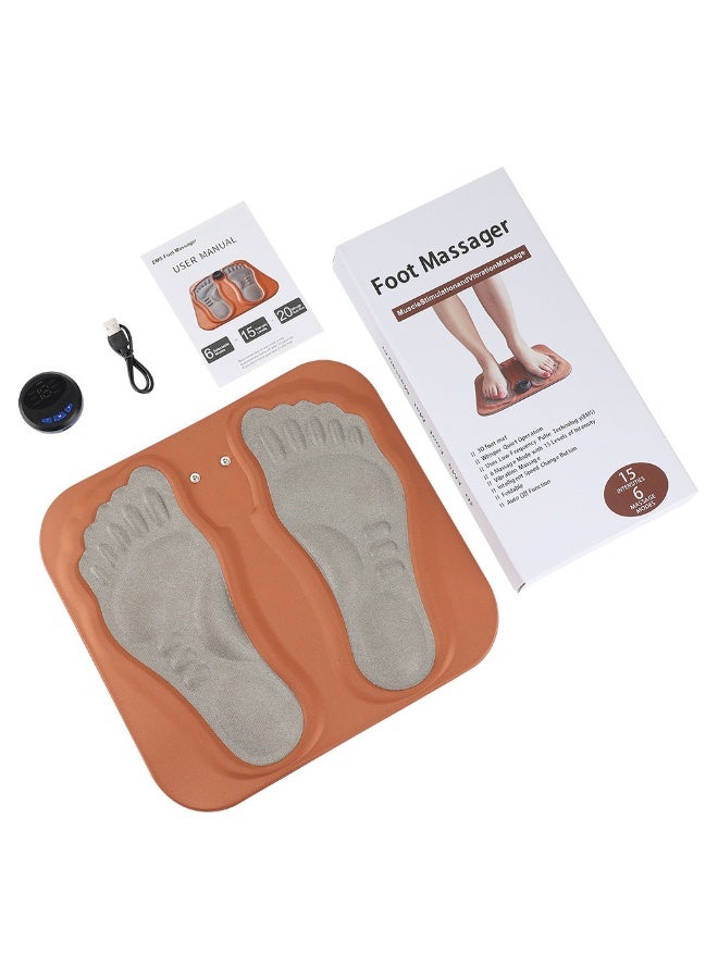 Smart EMS Home Foot Sole Mat Pulsed Meridian Foot Massager - 6 Modes 15 Levels - Image 3