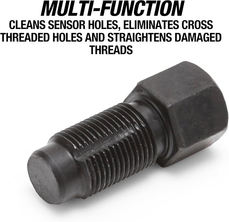 OEMTOOLS 25255 Oxygen Sensor Thread Chaser, For Cleaning and Repairing M18 x 1.5 Sensor and Spark Plug Threads, Compatible with 3/4" Hex or 3/8" Drive, Prevents Cross Threading - Image 2