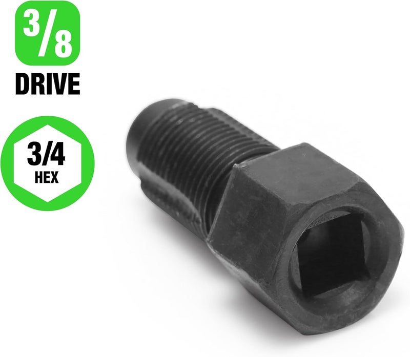 OEMTOOLS 25255 Oxygen Sensor Thread Chaser, For Cleaning and Repairing M18 x 1.5 Sensor and Spark Plug Threads, Compatible with 3/4" Hex or 3/8" Drive, Prevents Cross Threading - Image 3