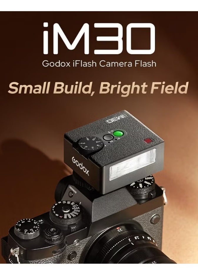 جودوكس iM30 كاميرا فلاش صغيرة، GN15 7 مستويات لإخراج الفلاش CCT 6500K±200K فلاش صغير Speedlite 230 كامل الطاقة لكاميرات Canon Sony Nikon Fuji Olympus - Image 3