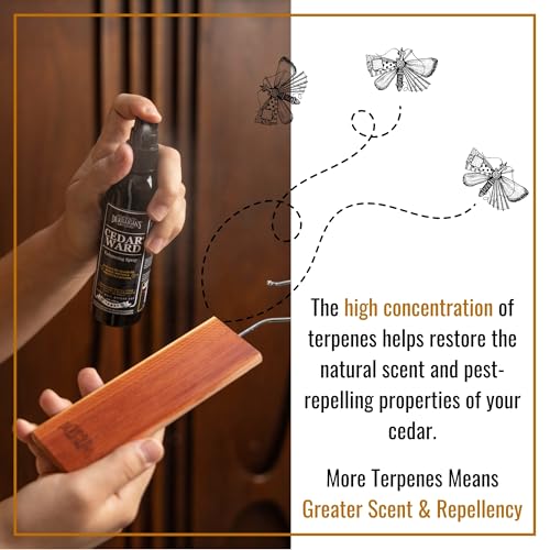 Dr. KILLIGAN'S Dr. Killigan’s CedarWard Spray - 4 fl. oz. - Natural Cedar Oil Formula Restores Scent to Cedarwood Accessories, Closets, Drawers, Trunks, Chests, Pest and Moth Repellent for Clothes - Image 5