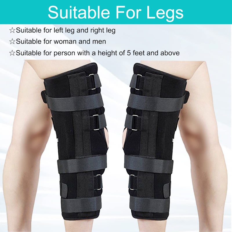 TANDCF Unisex Knee and leg immobilization Stabilizer for Post Surgery Recovery,Knee Fractures,Instability, ACL,MCL,Meniscus Tear,Arthritis,Displacement Recovery, 17.3" Length Universal - Image 2