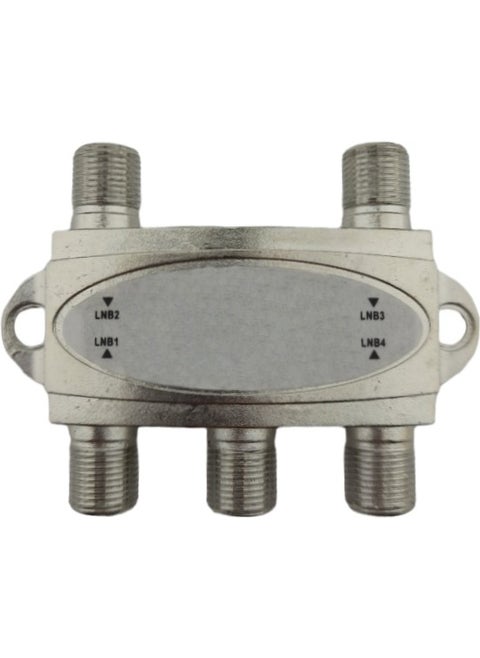Satellite Splitter 4 Output Cable TV Rg6 Antenna Multiplexer Distributor Television Splitter Partition Distributor Distributor