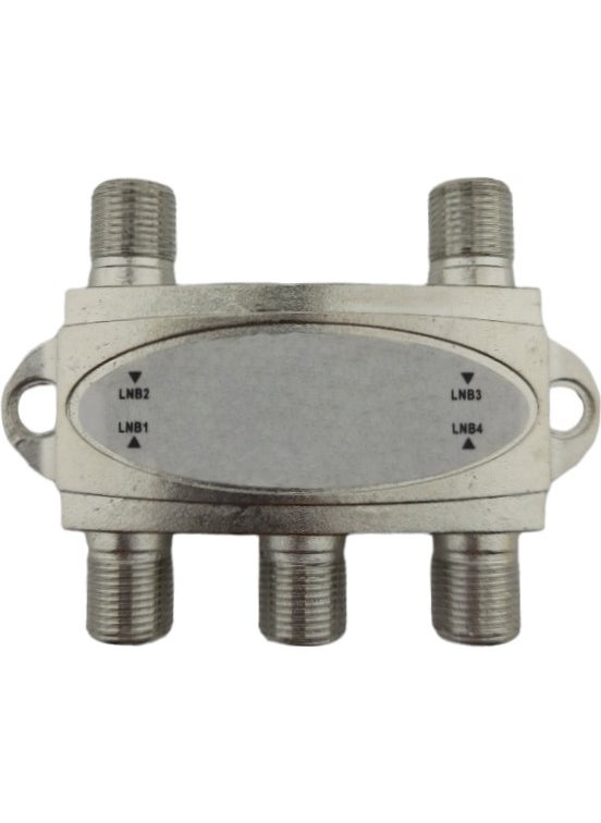 Satellite Splitter 4 Output Cable TV Rg6 Antenna Multiplexer Distributor Television Splitter Partition Distributor Distributor