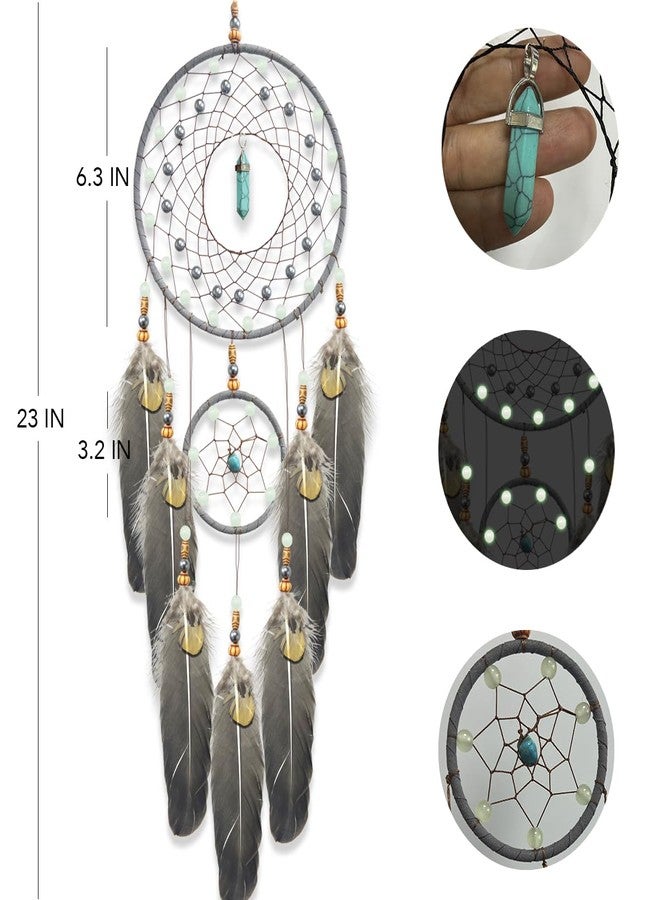Awlee Dream Catchers for Adults Kids Handmade Dreamcatcher Hanging for Boy Girl Bedroom Wall Dector Glow in Dark Gift - Image 2