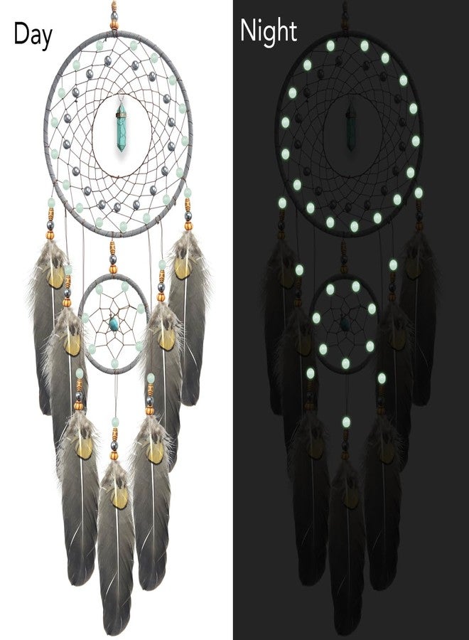 Awlee Dream Catchers for Adults Kids Handmade Dreamcatcher Hanging for Boy Girl Bedroom Wall Dector Glow in Dark Gift - Image 3