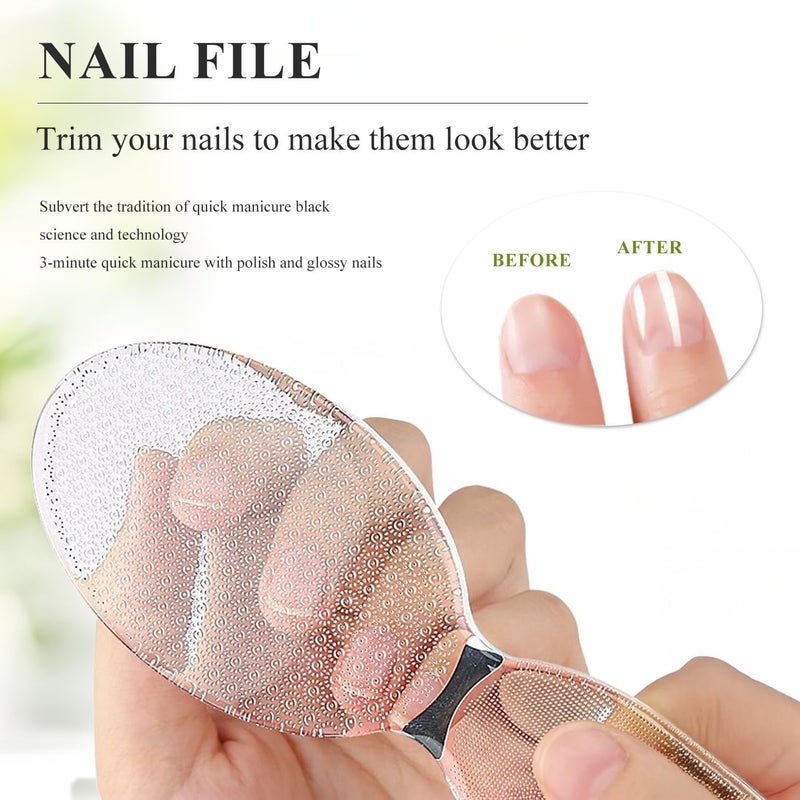 TORMEN 8 Shape Glass Foot File Nano Callus Remover For Feet Tool Containing Micro Abrasive Particles Suitable Dry And wet Care of Hard Skin Nail Care - Image 2