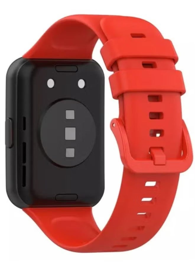 SHOPI Silicone Strap Compatible with Huawei Watch Fit2 Fit 2 Soft Waterproof sport band ,Wristband Soft Silicone Gel Watch Band for Men Women