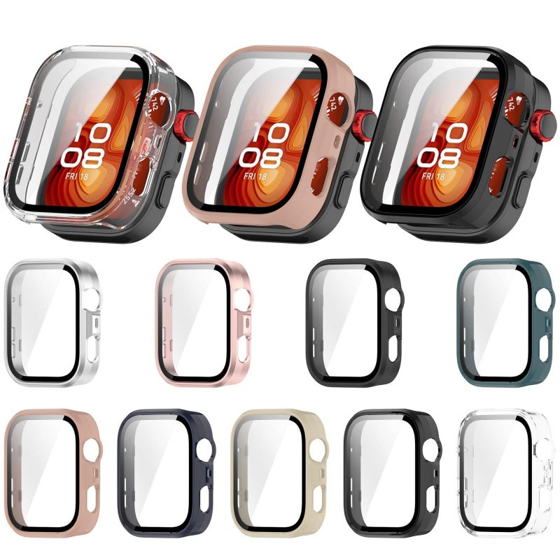 Tective Case With 9H Hardness Tempered Glass Screen Protector Shockproof Bumper For Watch Fit 4 - Image 3