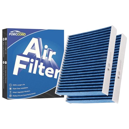 Forccord 2-Pack HEPA Cabin Air Filter Fits for Mazda CX-9 Toyota RAV4 Corolla Camry Highlander Lexus RX350 Activated Carbon Cabin Filter CF12157 Replacement Accessories - Image 1