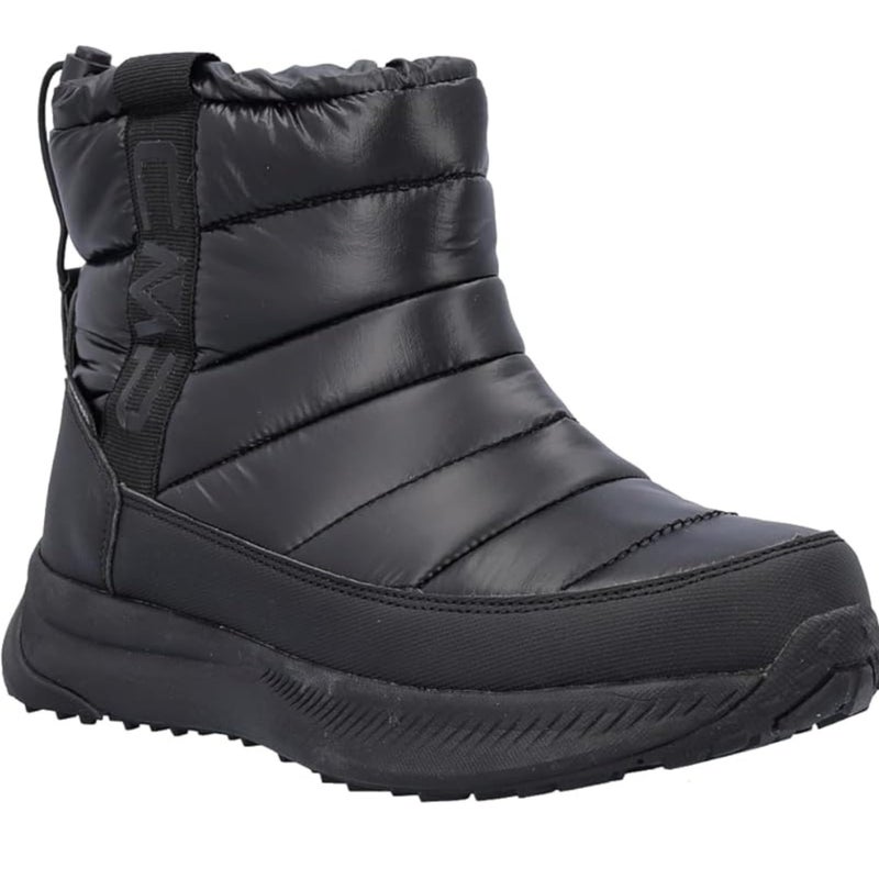 CMP ZOY Womenâ€™s Waterproof Snow Boots â€“ Warm and Stylish Fleece-Lined Lightweight Winter Footwear with Drawstring Fit & FullOn GRIP Sole â€“ NERO, Adult, Women, Numeric, Medium, 7.5 - Image 1