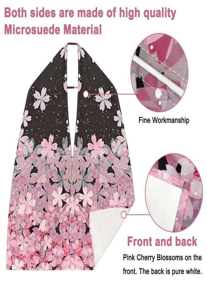 VOPHIA 2 Pack Adult Bib Dining Scarf for Women Microsuede Washable Reusable Food Clothing Protectors Dining Mouth Towel Scarf (sakura) - Image 4