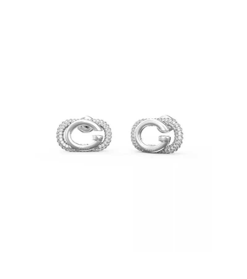 جس Logo Detail Stud Earrings