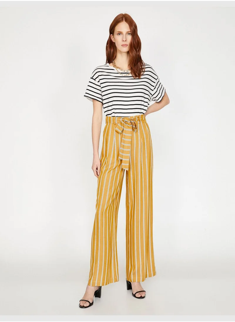 KOTON Striped Trousers