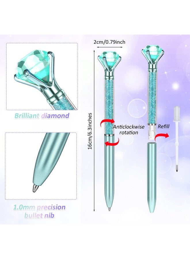 Mimorou 48 Pcs Diamond Pens with Crystal Retractable Bling Ballpoint Pen 1.0 mm Diamonds Top Pens Black Ink Pens Fancy Pens Novelty Pens for Girls Women Home School Office Wedding Gifts, 2 Styles - Image 2