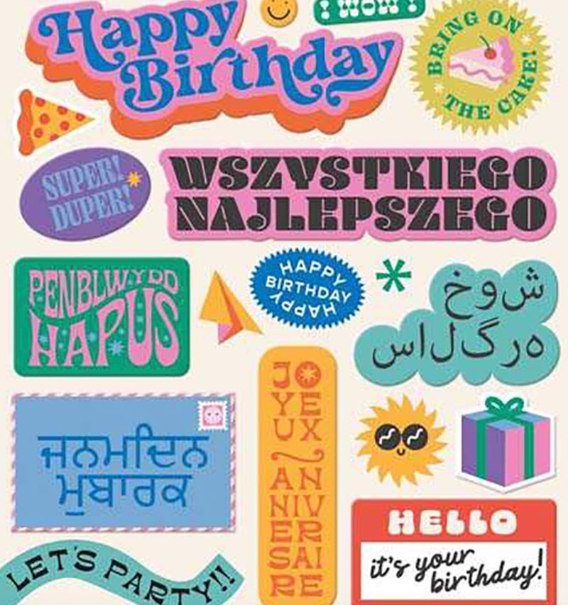 Pigment Studio Blom Birthday Wishes Greeting Card