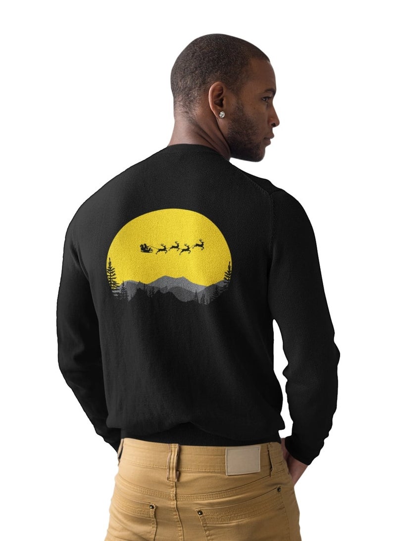 MERCH Santa's Night Shift Christmas Cotton Men's Sweatshirt  - Image 1