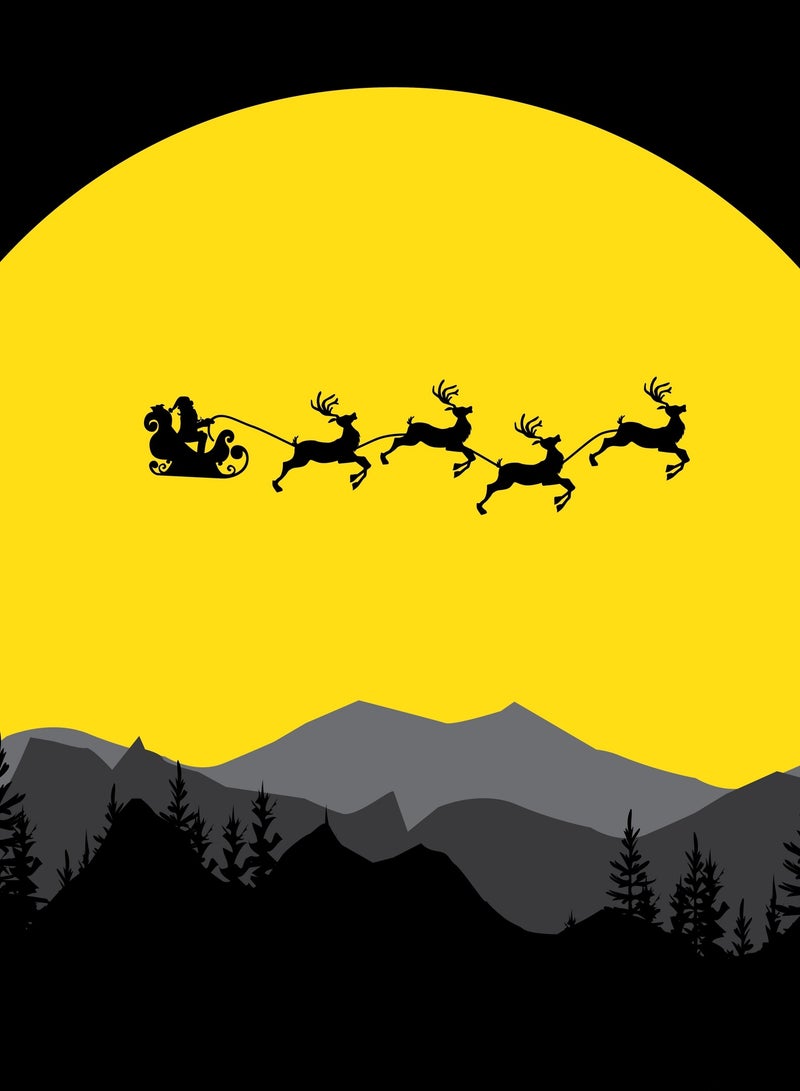 MERCH Santa's Night Shift Christmas Cotton Men's Sweatshirt  - Image 3