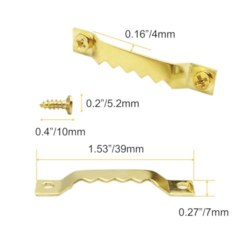 EesTeck 50 Pack Small Sawtooth Picture Hangers Steel Picture Hangers Picture Frames Hangers with Screws Picture Hang Solutions, for Hanging Clock Paintings Artwork Picture Frame Hook Photos(Gold) - Image 5