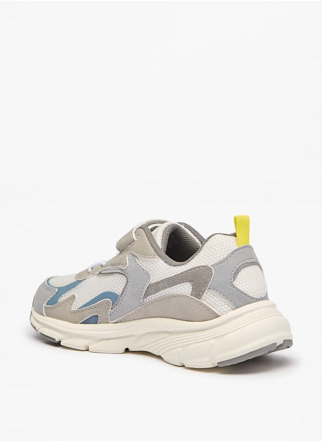 LBL by Shoexpress - Boy's Panelled Shoes with Hook and Loop Closure - Image 1