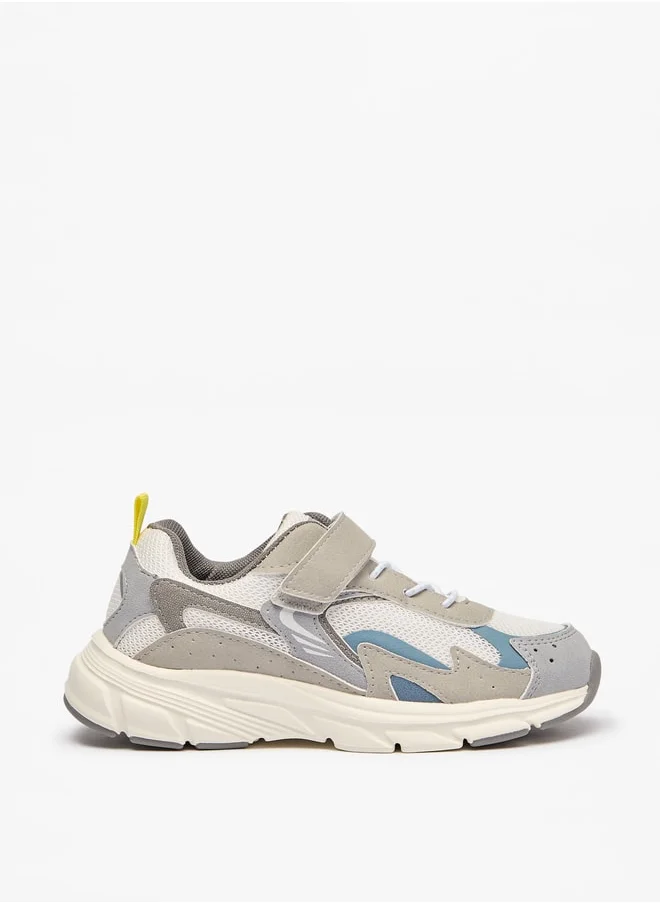 LBL by Shoexpress Boy's Panelled Shoes with Hook and Loop Closure