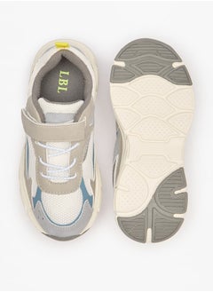 LBL by Shoexpress Boy's Panelled Shoes with Hook and Loop Closure  - Image 4