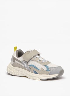 LBL by Shoexpress Boy's Panelled Shoes with Hook and Loop Closure  - Image 1
