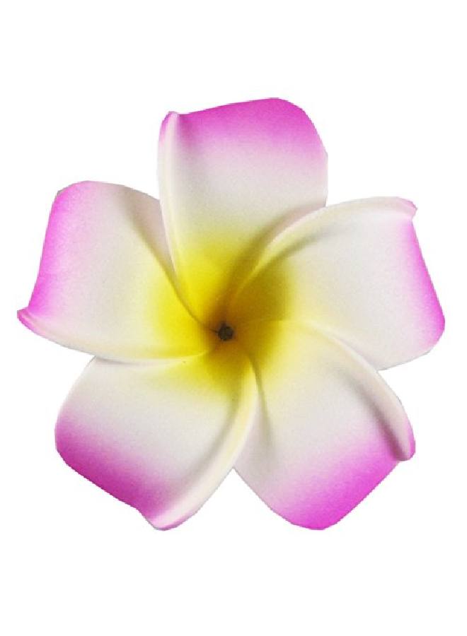 HipGirl 2.5" Hawaiian Hair Flower Clip Hair Barrettes For Women Match Hawaiian Dresses For Women Luau(6Pc Cute Hair Clips For Thin Hairhair Clips For Girls Plumeria Hawaii Hair Accessories For Women) - Image 4