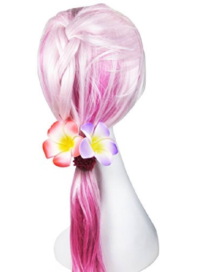 HipGirl 2.5" Hawaiian Hair Flower Clip Hair Barrettes For Women Match Hawaiian Dresses For Women Luau(6Pc Cute Hair Clips For Thin Hairhair Clips For Girls Plumeria Hawaii Hair Accessories For Women) - Image 3