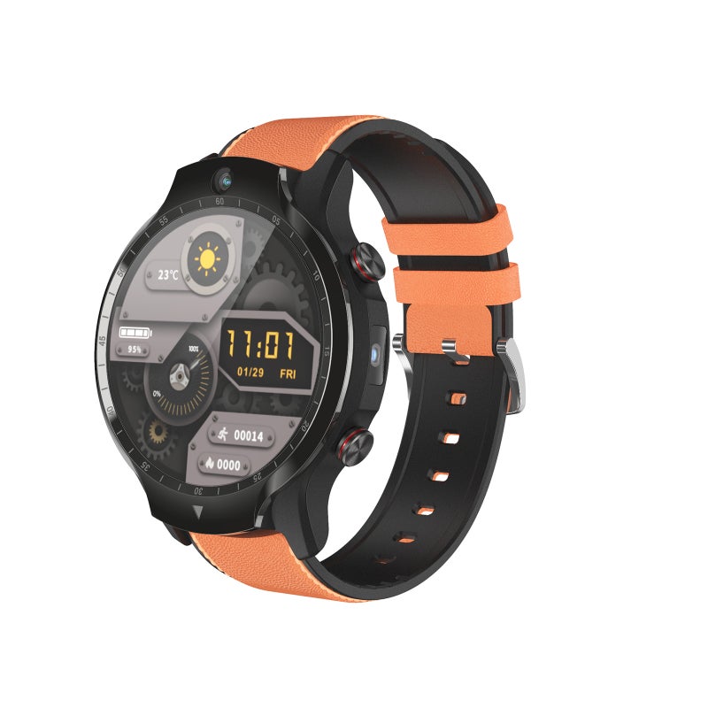 Air 1 Smart Watch 1.6'' 400*400px Full-touch Screen 4G SIM Card Supported Dual Chips&Systems Dual Cameras Full-function Android 9.0 OS 24H Heart Rate Monitor Large Battery 4GB+128GB - Image 1