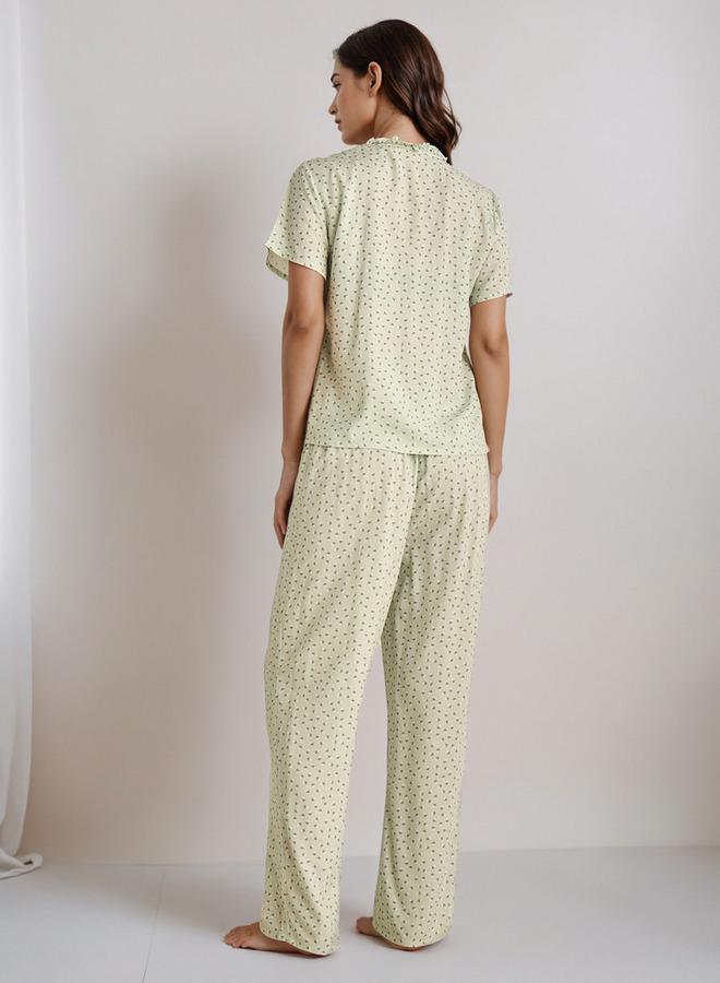 Splash FAV Pyjama Set Top and Trousers Rayon - Image 3
