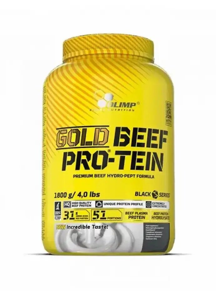 Olimp - Olimp Gold Beef Protein 4 lbs Cookies Cream Flavor 51 Portions - Image 1